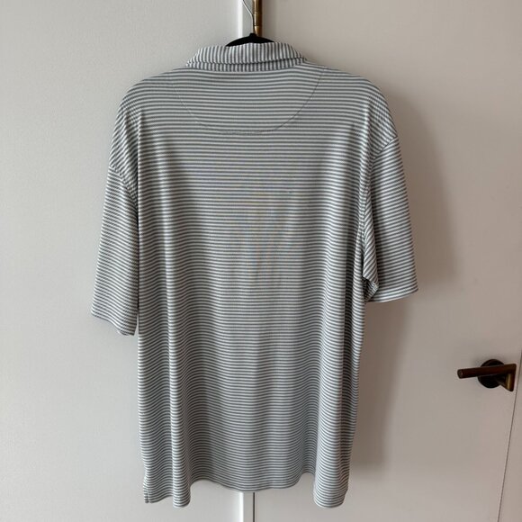 Johnnie-O Grey Striped Performance Polo - Picture 4 of 4
